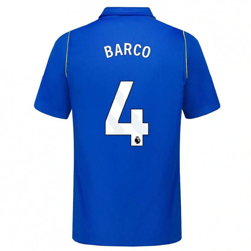 Danxen Herren Valentín Barco #4 Blau Gelb Heimtrikot Trikot 2026/27 T-Shirt
