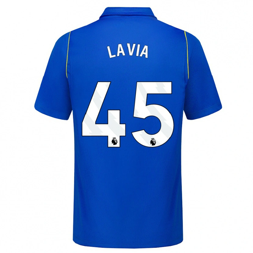Danxen Herren Roméo Lavia #45 Blau Gelb Heimtrikot Trikot 2026/27 T-Shirt