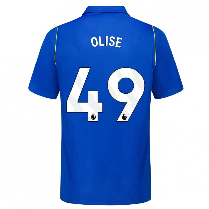 Danxen Herren Richard Olise #49 Blau Gelb Heimtrikot Trikot 2026/27 T-Shirt