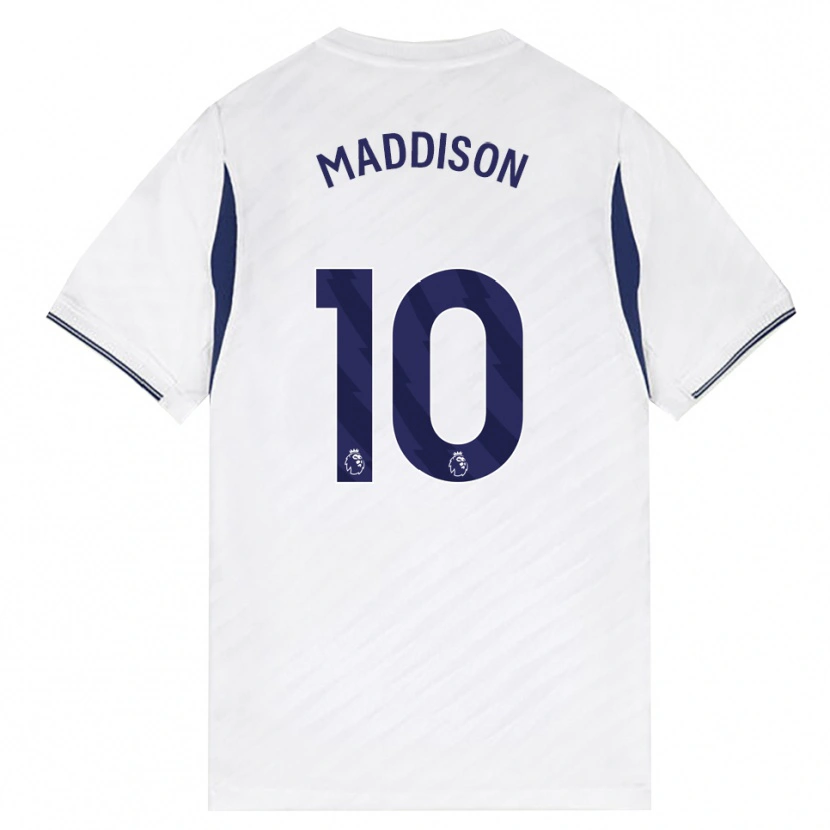 Danxen Herren James Maddison #10 Weiß Rot Violett Heimtrikot Trikot 2026/27 T-Shirt