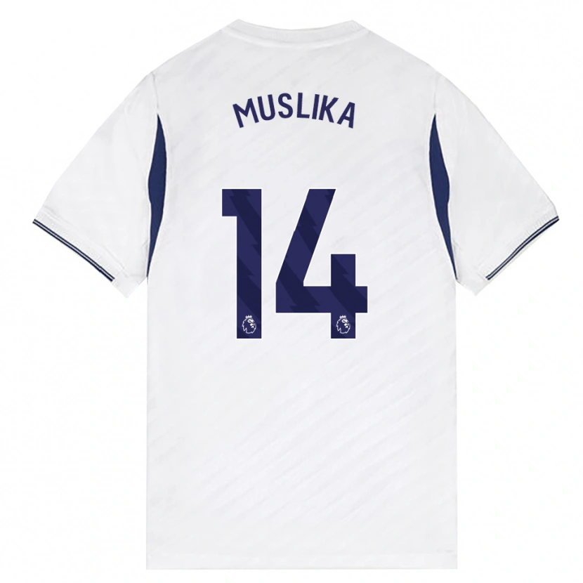 Danxen Herren Armend Muslika #14 Weiß Rot Violett Heimtrikot Trikot 2026/27 T-Shirt
