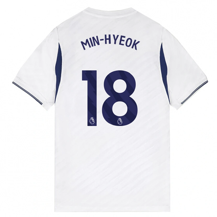Danxen Herren Min-Hyeok Yang #18 Weiß Rot Violett Heimtrikot Trikot 2026/27 T-Shirt