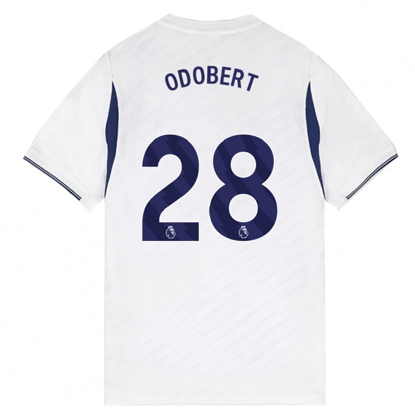 Danxen Herren Wilson Odobert #28 Weiß Rot Violett Heimtrikot Trikot 2026/27 T-Shirt