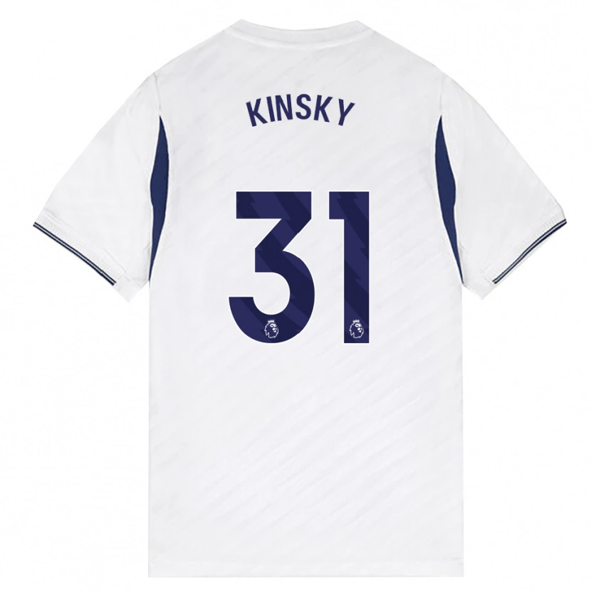 Danxen Herren Antonín Kinský #31 Weiß Rot Violett Heimtrikot Trikot 2026/27 T-Shirt