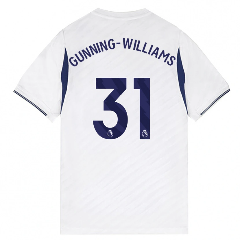 Danxen Herren Lenna Gunning-Williams #31 Weiß Rot Violett Heimtrikot Trikot 2026/27 T-Shirt