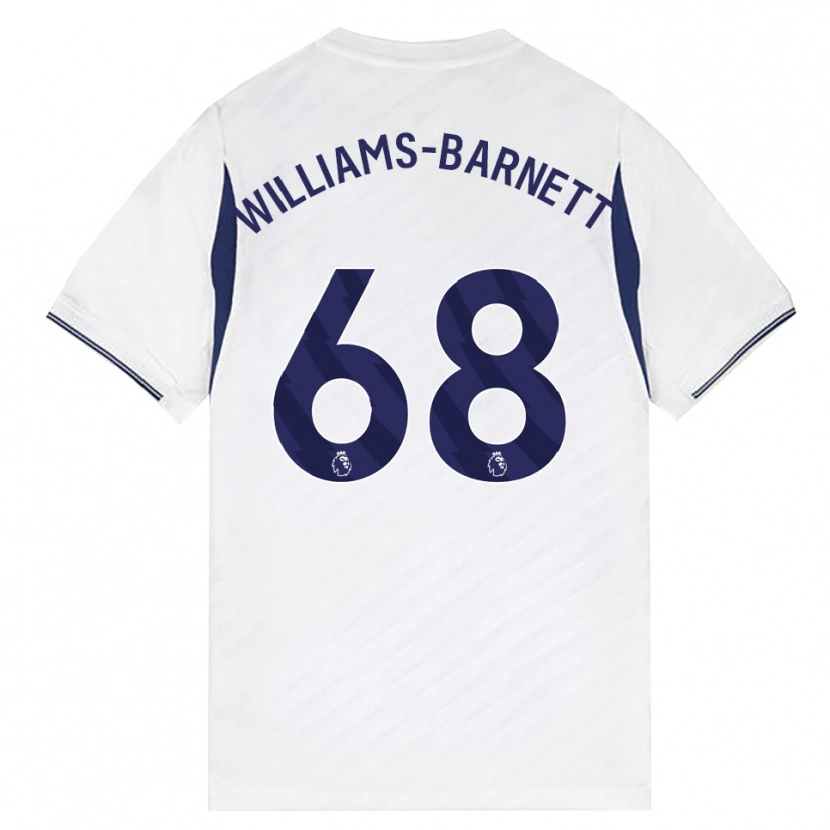 Danxen Herren Luca Williams-Barnett #68 Weiß Rot Violett Heimtrikot Trikot 2026/27 T-Shirt