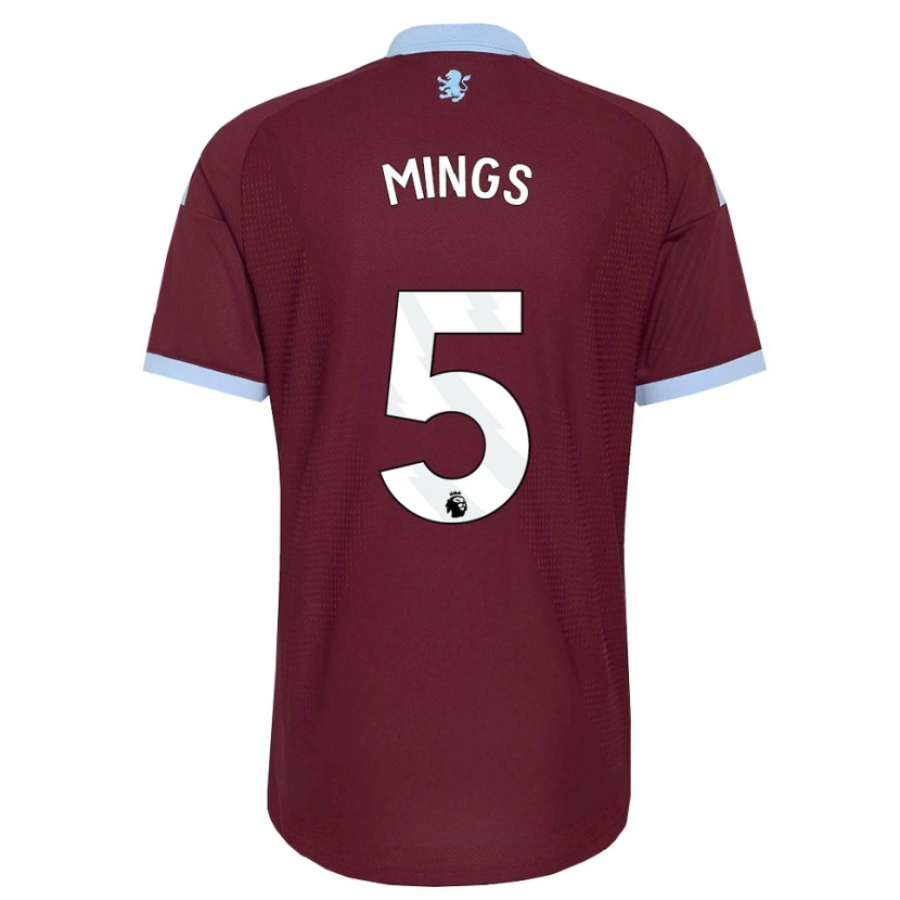 Danxen Herren Tyrone Mings #5 Kornblumenblau Burgund Heimtrikot Trikot 2026/27 T-Shirt