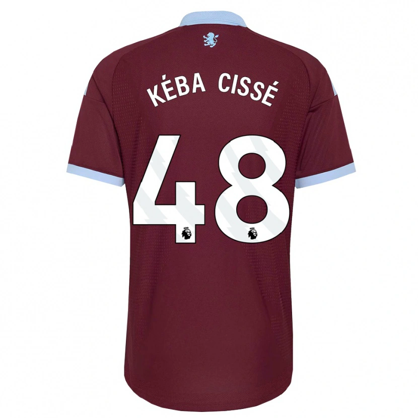 Danxen Herren Modou Kéba Cissé #48 Kornblumenblau Burgund Heimtrikot Trikot 2026/27 T-Shirt