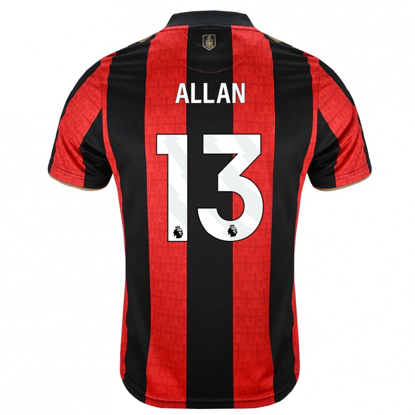 Danxen Herren Mack Allan #13 Goldgelb Rot Schwarz Heimtrikot Trikot 2026/27 T-Shirt