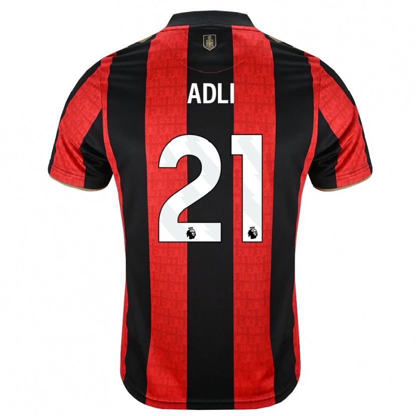 Danxen Herren Amine Adli #21 Goldgelb Rot Schwarz Heimtrikot Trikot 2026/27 T-Shirt