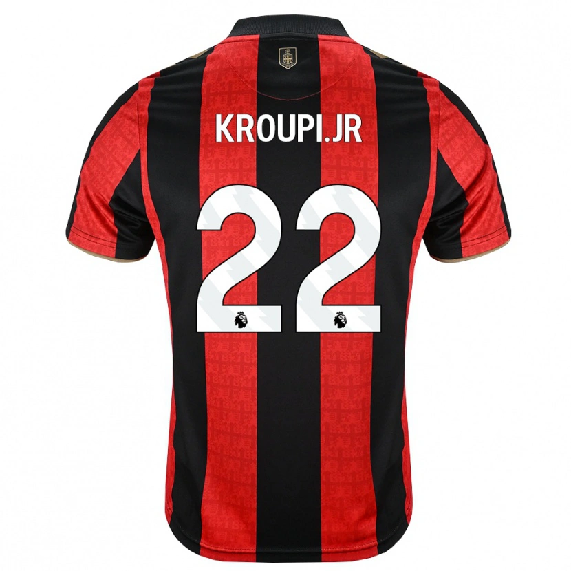Danxen Herren Junior Kroupi #22 Goldgelb Rot Schwarz Heimtrikot Trikot 2026/27 T-Shirt