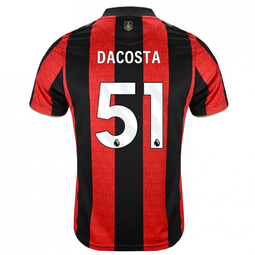 Danxen Herren Malcom Dacosta González #51 Goldgelb Rot Schwarz Heimtrikot Trikot 2026/27 T-Shirt