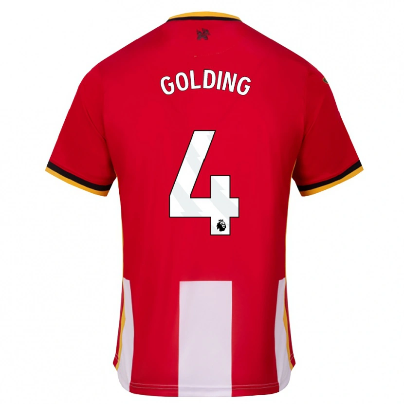 Danxen Herren Aidan Golding #4 Gelb Schwarz Rot Heimtrikot Trikot 2026/27 T-Shirt
