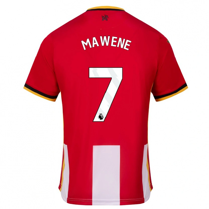 Danxen Herren Theo Mawene #7 Gelb Schwarz Rot Heimtrikot Trikot 2026/27 T-Shirt