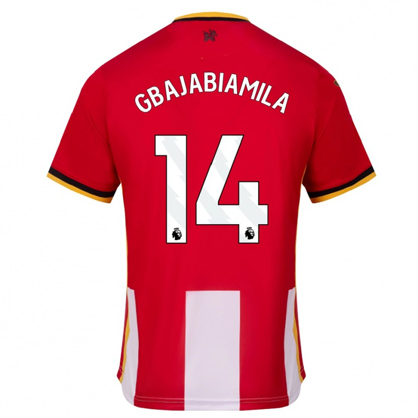 Danxen Herren Habeebat Gbajabiamila #14 Gelb Schwarz Rot Heimtrikot Trikot 2026/27 T-Shirt