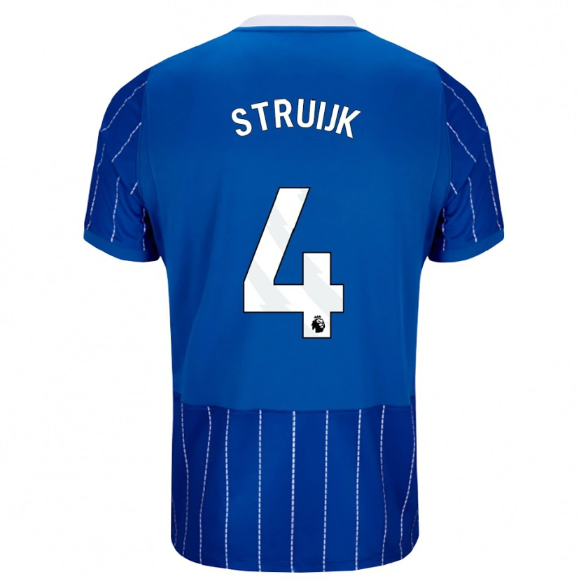 Danxen Herren Pascal Struijk #4 Mittelblau Weiß Heimtrikot Trikot 2026/27 T-Shirt