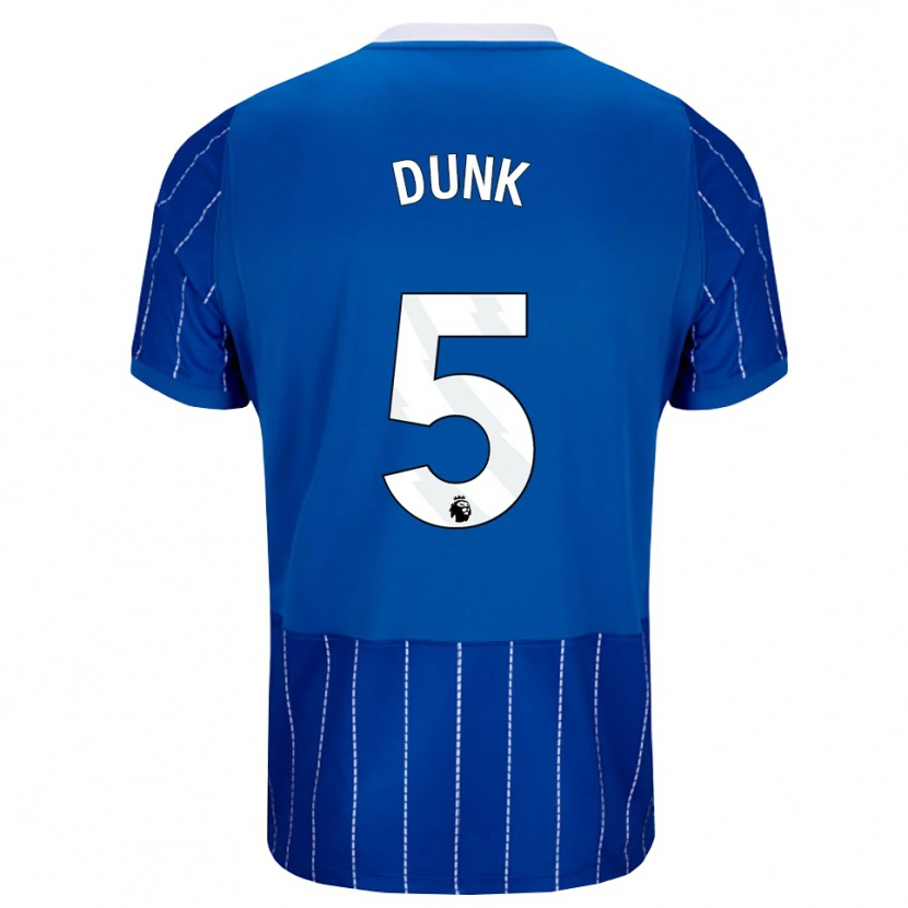 Danxen Herren Lewis Dunk #5 Mittelblau Weiß Heimtrikot Trikot 2026/27 T-Shirt