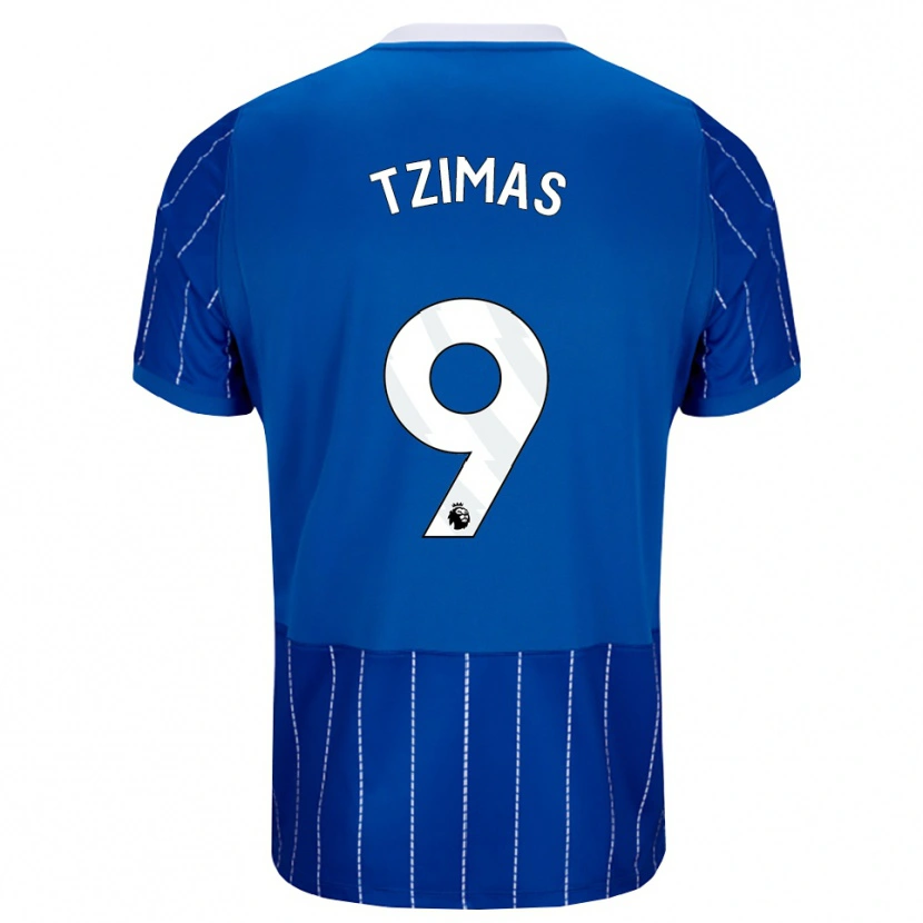 Danxen Herren Stefanos Tzimas #9 Mittelblau Weiß Heimtrikot Trikot 2026/27 T-Shirt