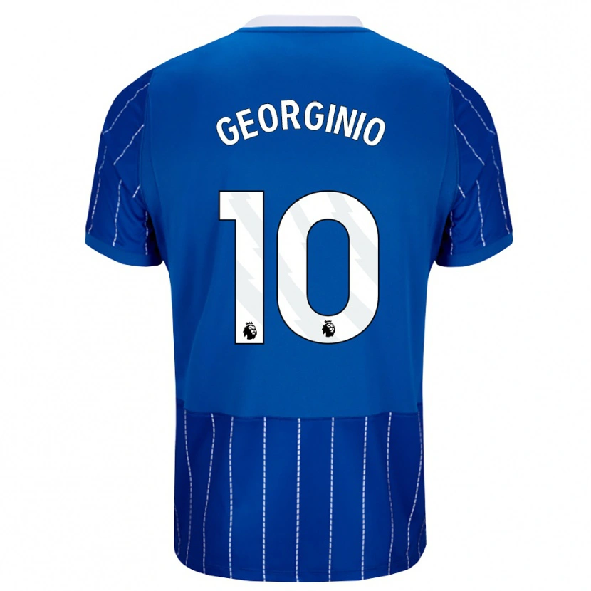 Danxen Herren Georginio Rutter #10 Mittelblau Weiß Heimtrikot Trikot 2026/27 T-Shirt