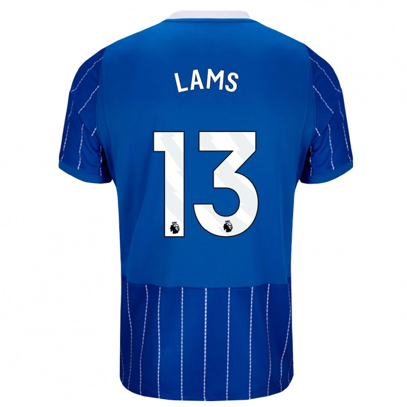 Danxen Herren George Lams #13 Mittelblau Weiß Heimtrikot Trikot 2026/27 T-Shirt