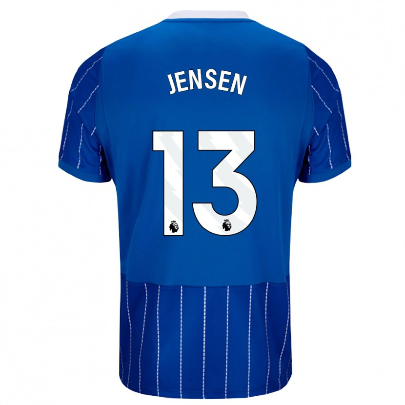 Danxen Herren Sebastian Jensen #13 Mittelblau Weiß Heimtrikot Trikot 2026/27 T-Shirt