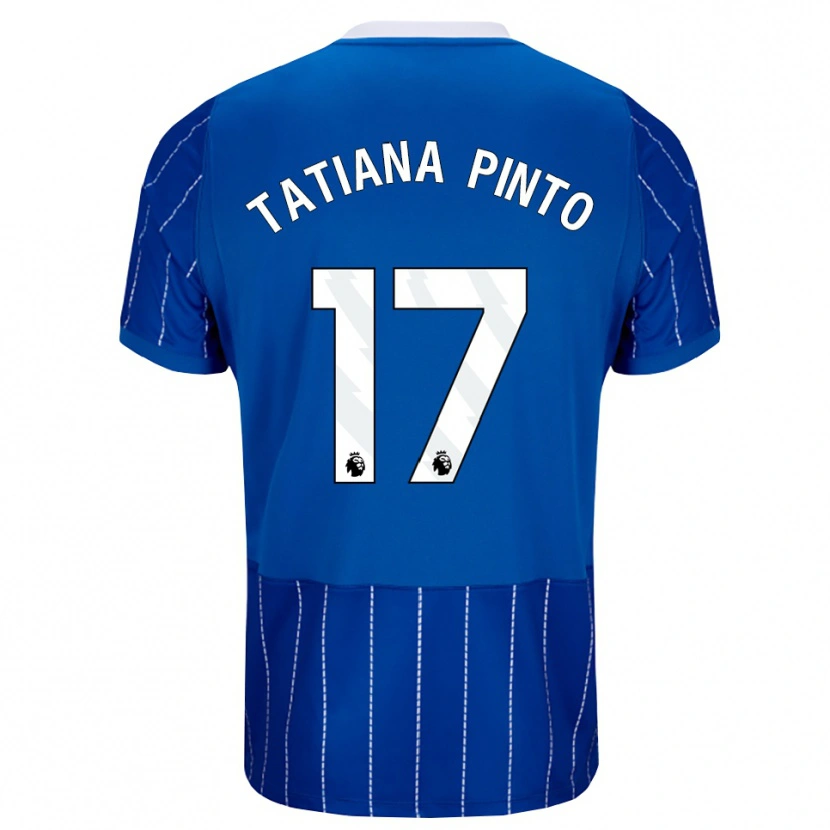 Danxen Herren Tatiana Vanessa Ferreira Pinto #17 Mittelblau Weiß Heimtrikot Trikot 2026/27 T-Shirt