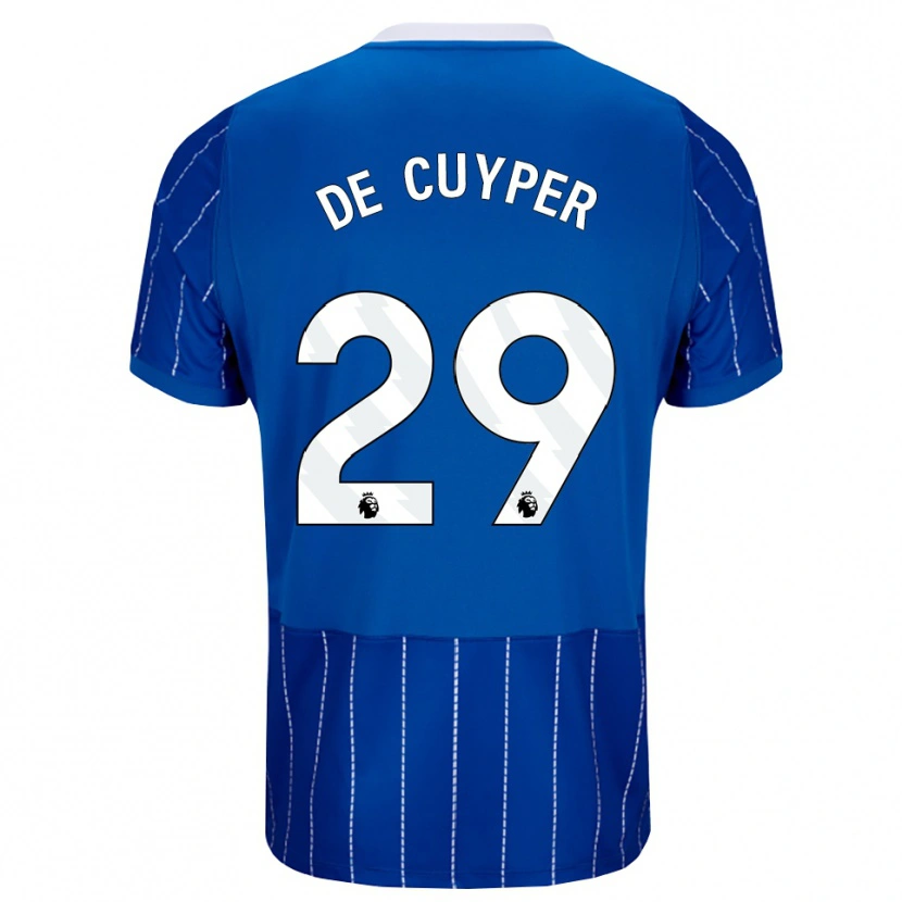 Danxen Herren Maxim De Cuyper #29 Mittelblau Weiß Heimtrikot Trikot 2026/27 T-Shirt