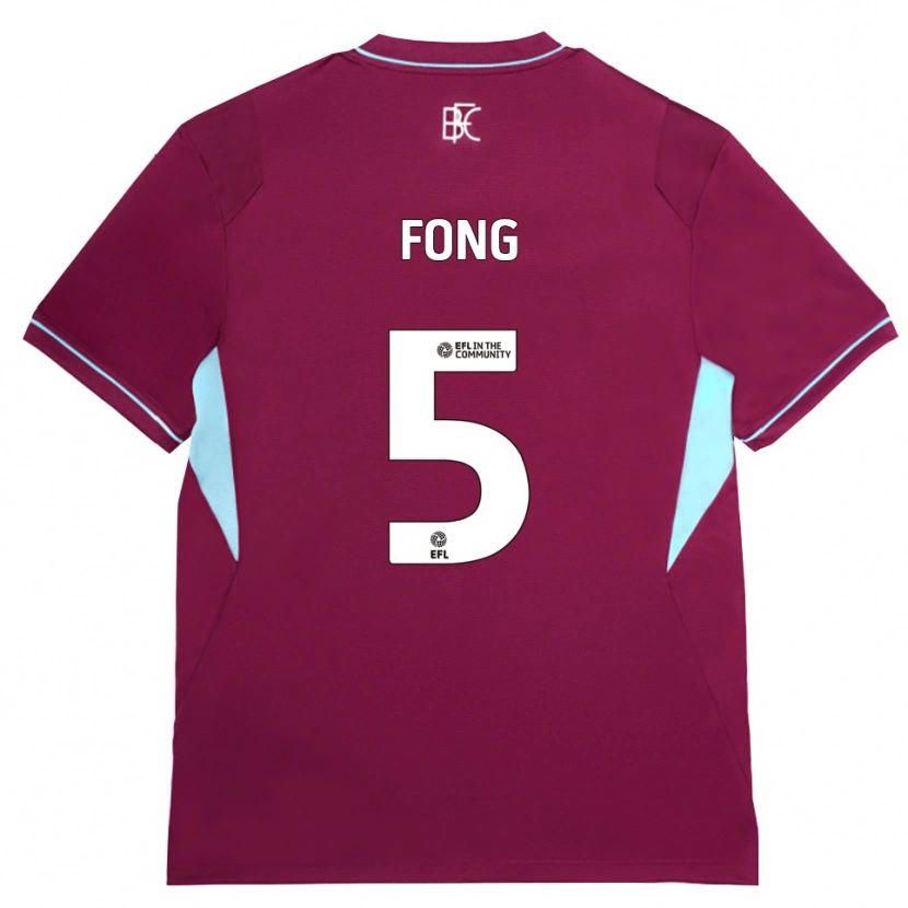 Danxen Herren Luca Fong #5 Burgund Grün Heimtrikot Trikot 2026/27 T-Shirt