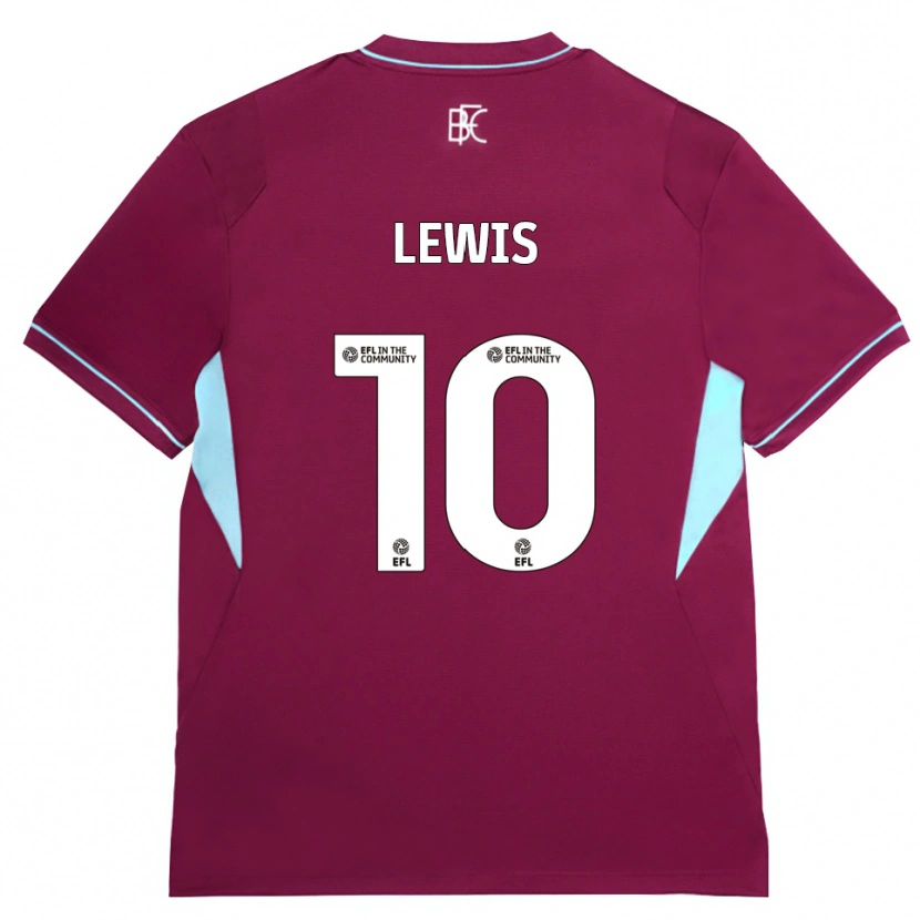 Danxen Herren James Lewis #10 Burgund Grün Heimtrikot Trikot 2026/27 T-Shirt