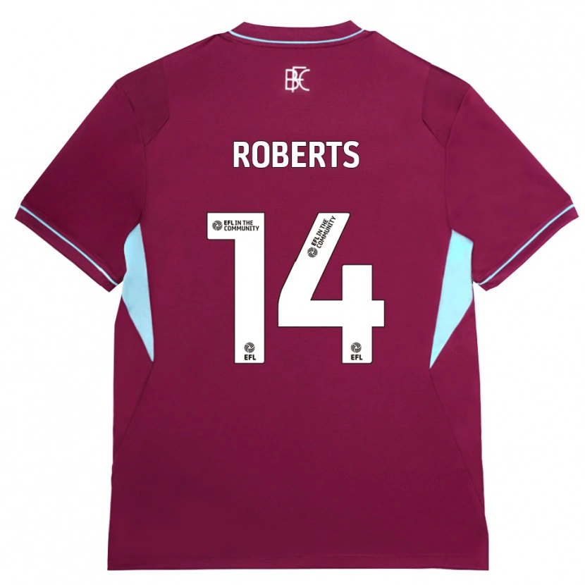 Danxen Herren Connor Roberts #14 Burgund Grün Heimtrikot Trikot 2026/27 T-Shirt