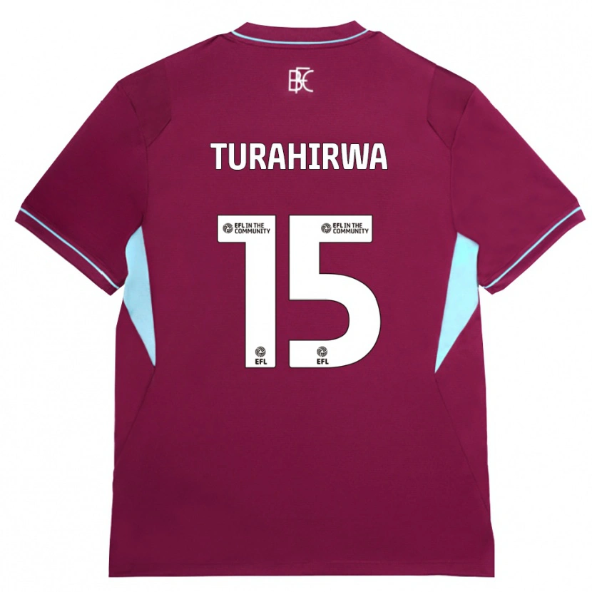 Danxen Herren Elijah Turahirwa #15 Burgund Grün Heimtrikot Trikot 2026/27 T-Shirt
