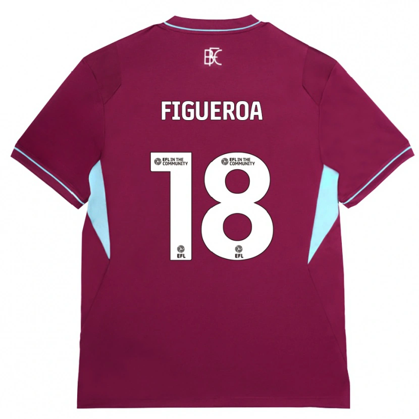 Danxen Herren Keyvan Figueroa #18 Burgund Grün Heimtrikot Trikot 2026/27 T-Shirt