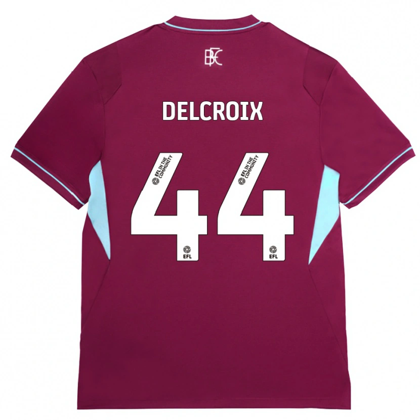 Danxen Herren Hannes Delcroix #44 Burgund Grün Heimtrikot Trikot 2026/27 T-Shirt