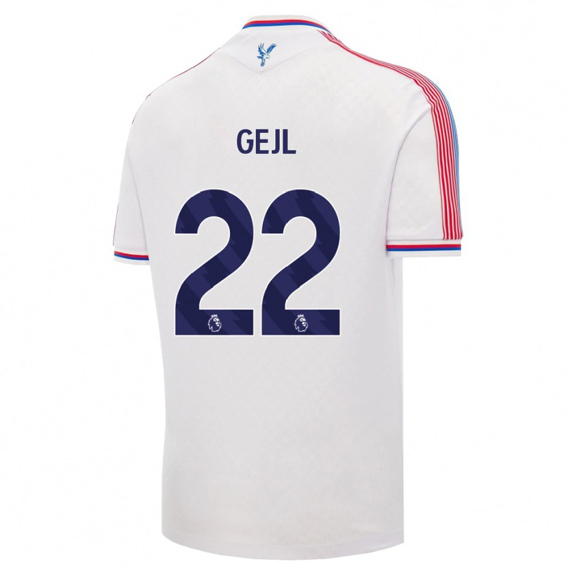 Danxen Herren Mille Gejl #22 Weiß Rot Blau Heimtrikot Trikot 2026/27 T-Shirt