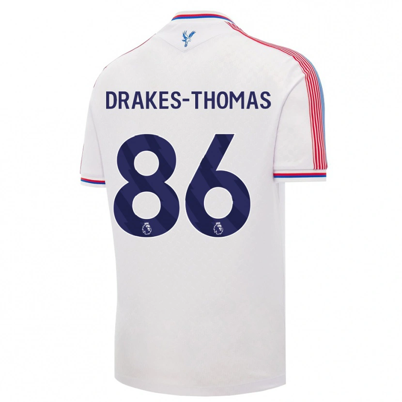 Danxen Herren Joél Drakes-Thomas #86 Weiß Rot Blau Heimtrikot Trikot 2026/27 T-Shirt