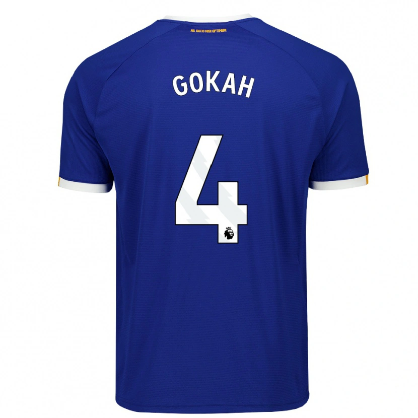 Danxen Herren Reuben Gokah #4 Blau Weiß Gelb Heimtrikot Trikot 2026/27 T-Shirt