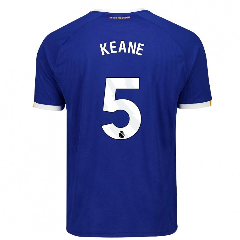 Danxen Herren Michael Keane #5 Blau Weiß Gelb Heimtrikot Trikot 2026/27 T-Shirt
