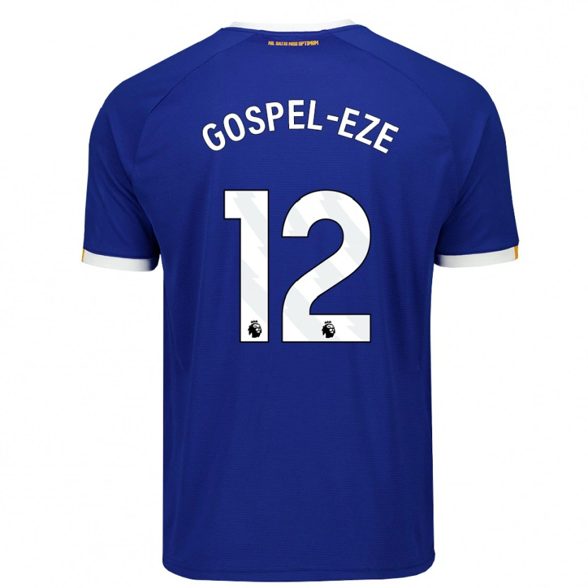 Danxen Herren Goodness Gospel-Eze #12 Blau Weiß Gelb Heimtrikot Trikot 2026/27 T-Shirt