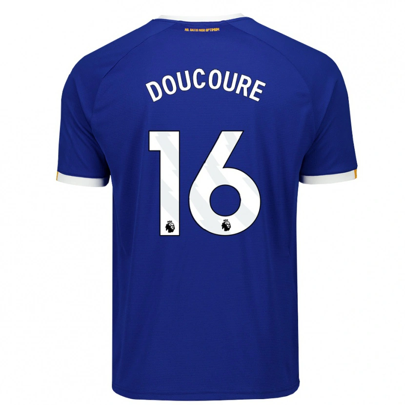 Danxen Herren Abdoulaye Doucoure #16 Blau Weiß Gelb Heimtrikot Trikot 2026/27 T-Shirt