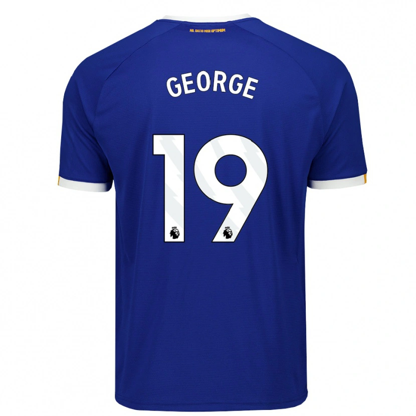 Danxen Herren Tyrique George #19 Blau Weiß Gelb Heimtrikot Trikot 2026/27 T-Shirt