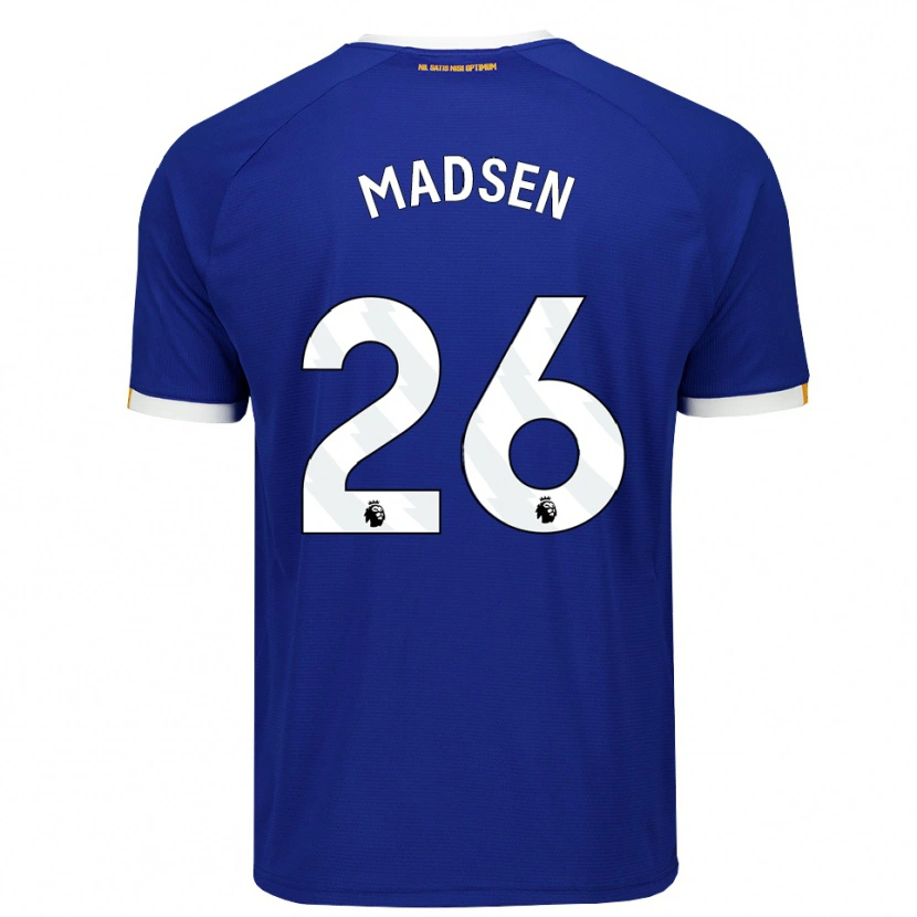 Danxen Herren Rikke Madsen #26 Blau Weiß Gelb Heimtrikot Trikot 2026/27 T-Shirt