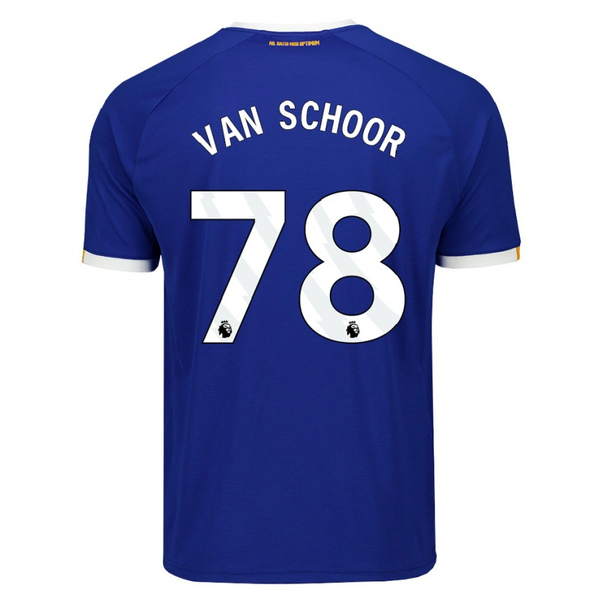 Danxen Herren Joshua Van Schoor #78 Blau Weiß Gelb Heimtrikot Trikot 2026/27 T-Shirt