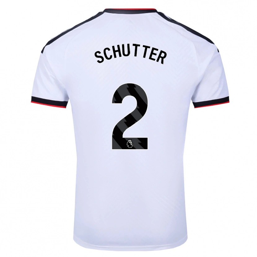 Danxen Herren Quinn Schutter #2 Weiß Schwarz Rot Heimtrikot Trikot 2026/27 T-Shirt