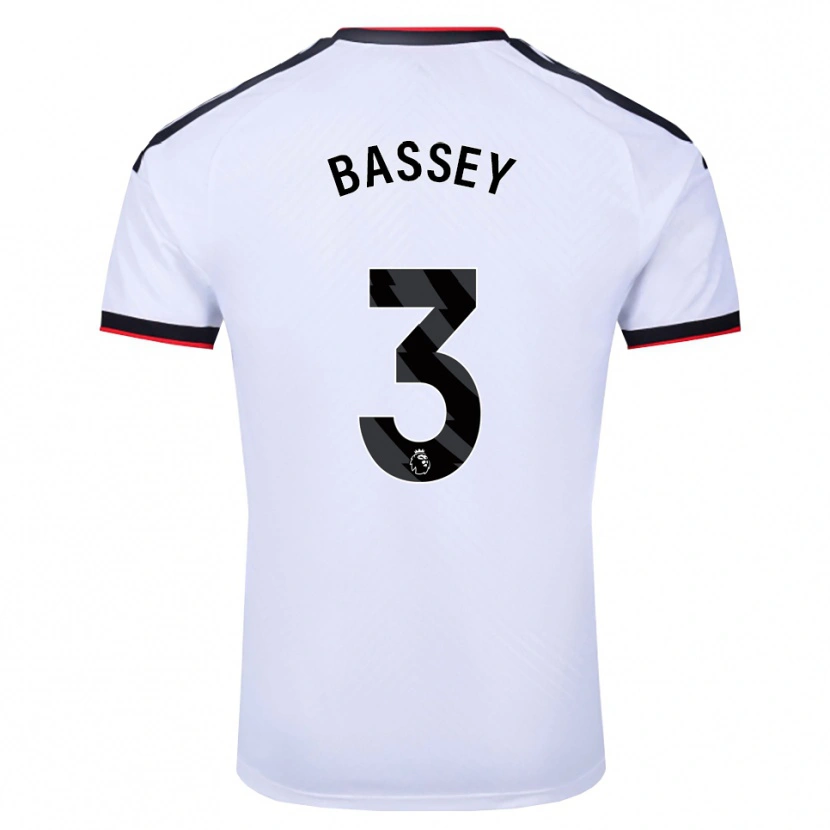 Danxen Herren Calvin Bassey #3 Weiß Schwarz Rot Heimtrikot Trikot 2026/27 T-Shirt