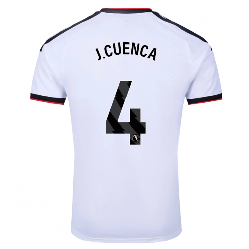 Danxen Herren Jorge Cuenca #4 Weiß Schwarz Rot Heimtrikot Trikot 2026/27 T-Shirt
