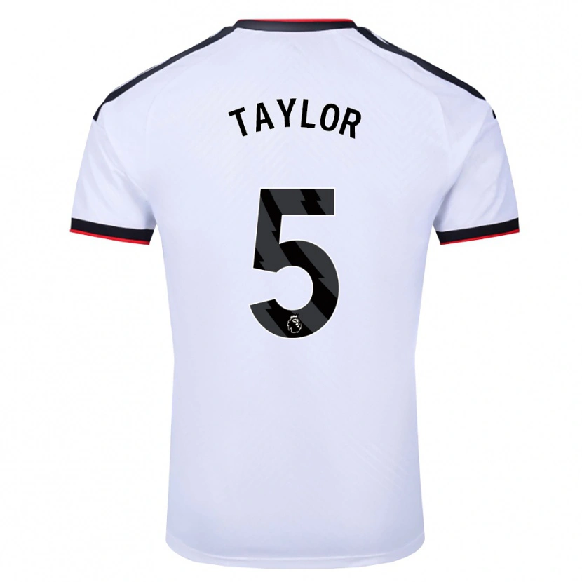 Danxen Herren Archie Taylor #5 Weiß Schwarz Rot Heimtrikot Trikot 2026/27 T-Shirt