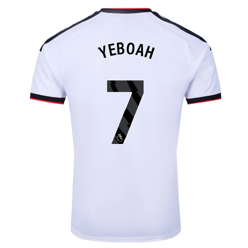 Danxen Herren Jordan Yeboah #7 Weiß Schwarz Rot Heimtrikot Trikot 2026/27 T-Shirt