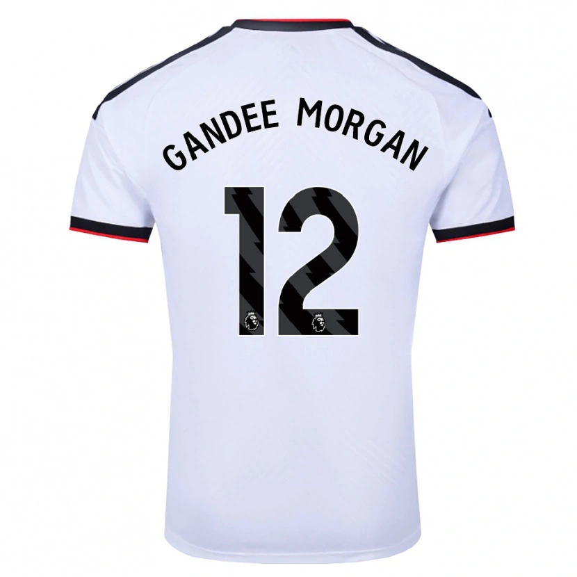 Danxen Herren Stella Gandee Morgan #12 Weiß Schwarz Rot Heimtrikot Trikot 2026/27 T-Shirt
