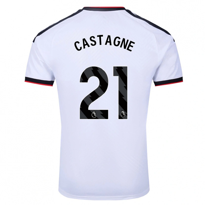 Danxen Herren Timothy Castagne #21 Weiß Schwarz Rot Heimtrikot Trikot 2026/27 T-Shirt