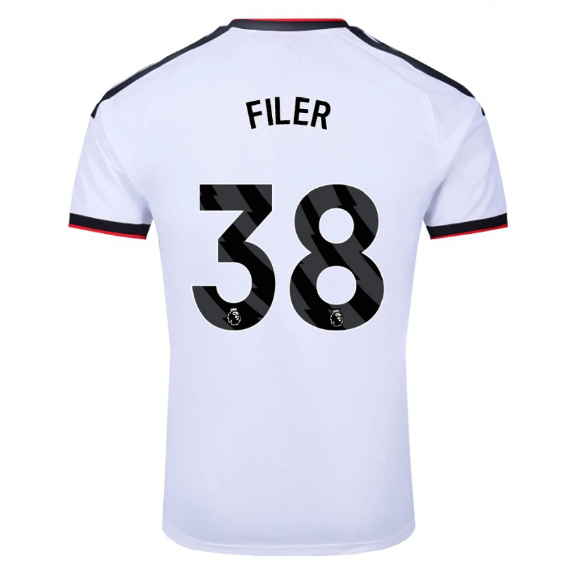 Danxen Herren Maddie Filer #38 Weiß Schwarz Rot Heimtrikot Trikot 2026/27 T-Shirt